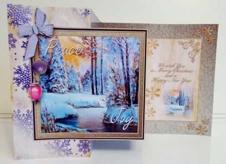 Z fold - Winter Riverbank by Pam Stubley