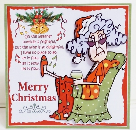 8x8 Stella let it flow Christmas mini kit by Pam Stubley