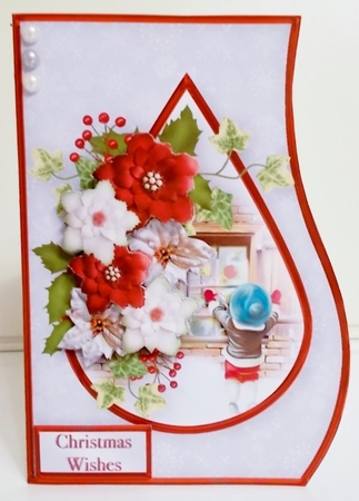 Christmas Window Shopping - Curved Edge Card Mini Kit by Pam Stubley