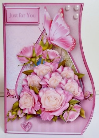 Rose Posy - Curved Edge Card Mini Kit by Pam Stubley