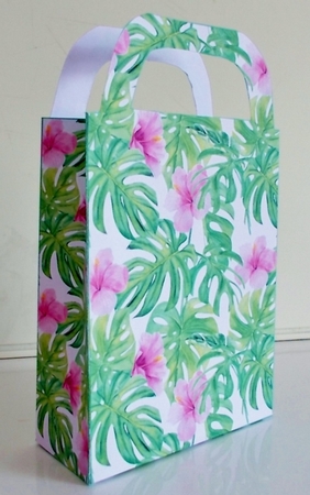 Tropical flowers gift bag 2 by Pam Stubley