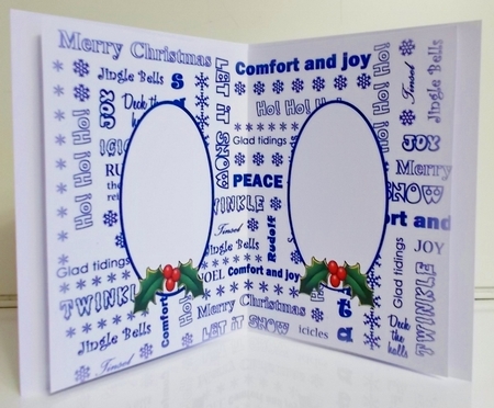 Christmas words (blue) by Pam Stubley