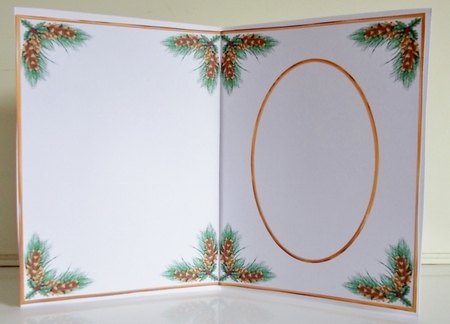 A5 Christmas Insert Blank by Pam Stubley
