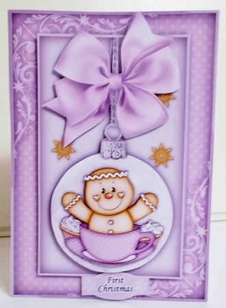 Gingerbread Bauble 2 A5 Mini Kit by Pam Stubley