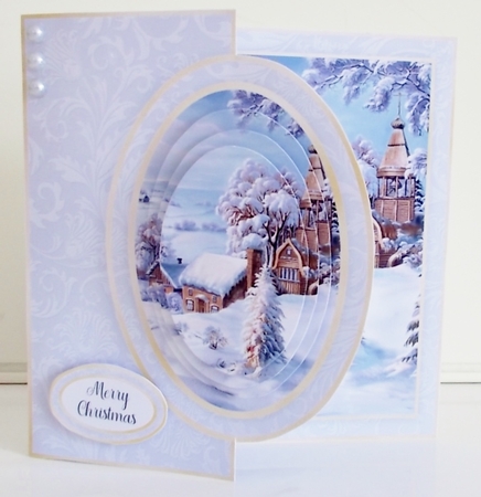 Winter Half Front Card Bumper Kit by Pam Stubley