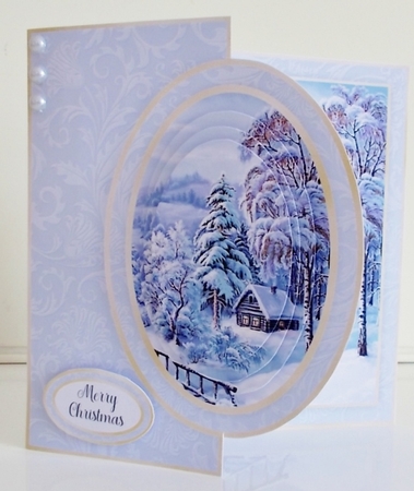 Winter Half Front Card Bumper Kit by Pam Stubley