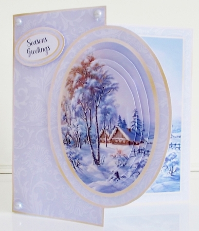 Winter Half Front Card Bumper Kit by Pam Stubley