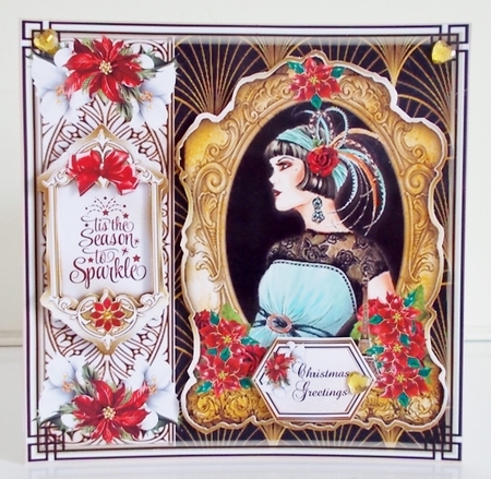 Festive Art Deco 3 Mini Page Kit  by Pam Stubley