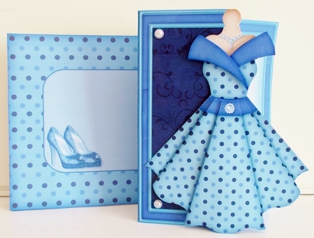 Womens Dress 02 - Decoupage Card Kit by Pam Stubley
