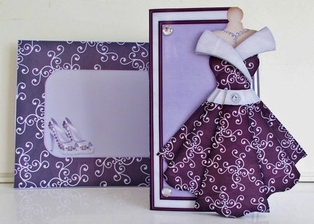 Womens Dress 04 - Decoupage Card Kit by Pam Stubley