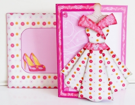Womens Dress 09 - Decoupage Card Kit by Pam Stubley
