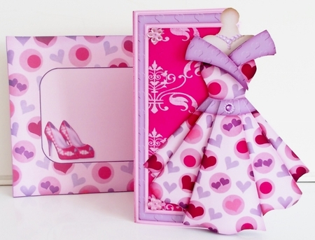 Womens Dress 17 - Decoupage Card Kit by Pam Stubley