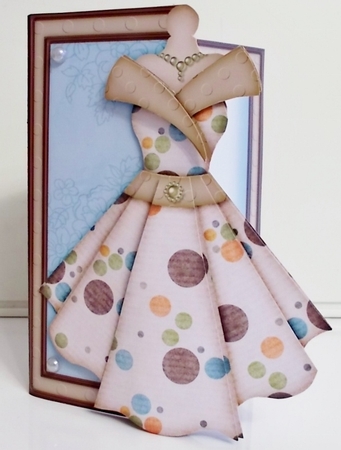 Womens Dress 18 - Decoupage Card Kit by Pam Stubley