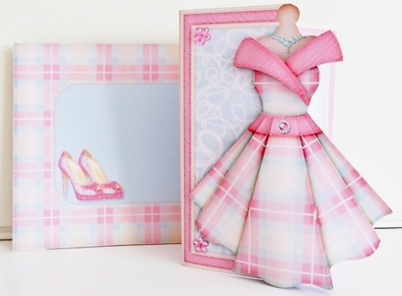 Womens Dress 19 - Decoupage Card Kit by Pam Stubley