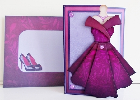 Womens Dress 23 - Decoupage Card Kit by Pam Stubley