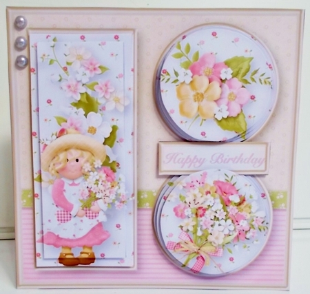 Meadow Flowers - Triple Pyramid Card Mini Kit by Pam Stubley