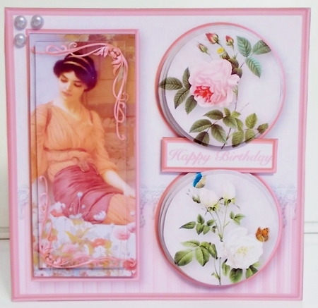 Vintage Beauty - Triple Pyramid Card Mini Kit by Pam Stubley