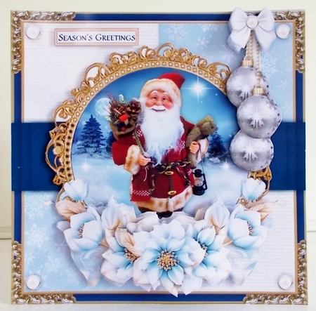 Blue Christmas1 Mini Card Kit by Pam Stubley