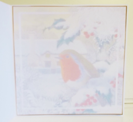 Christmas Vintage Robin Insert 3 by Pam Stubley