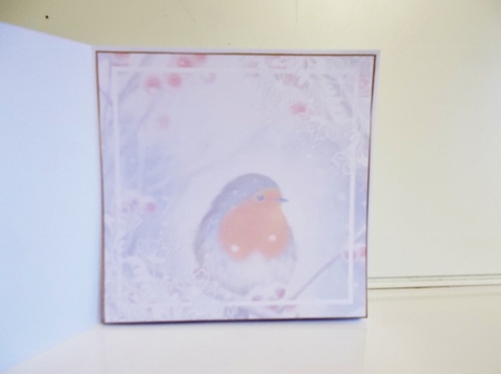 Christmas Vintage Robin Insert 5 by Pam Stubley