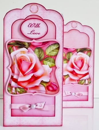 Roses In Bloom - Trifold Card Kit by Pam Stubley