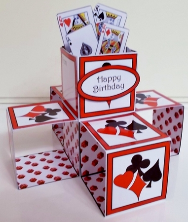 Cube pop-ups Playing Cards by Pam Stubley