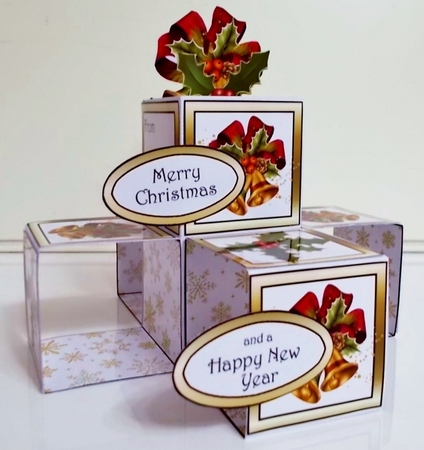 Cube pop-ups Christmas Bells by Pam Stubley