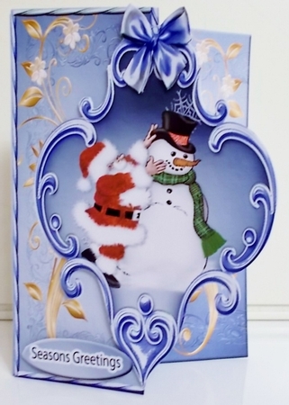 Mini Kit -over the Edge- Santa and Snowman by Pam Stubley