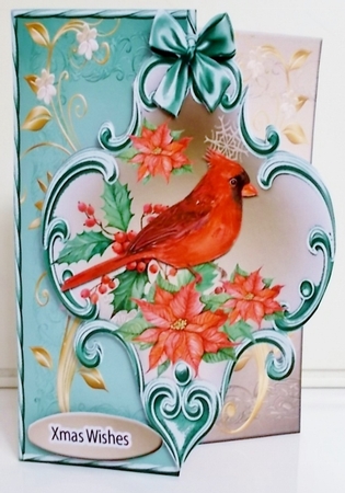 Mini Kit -over the Edge- Christmas Cardinal by Pam Stubley