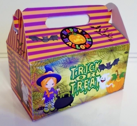 HALLOWEEN GABLE TOP BOX  -  CUTE LITTLE WITCHES by Pam Stubley