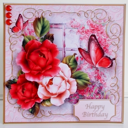 Cottage Door - Decoupage Card Mini Kit by Pam Stubley