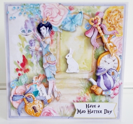 Alice Still in Wonderland Complete 6x6 Card Kit  by Pam Stubley