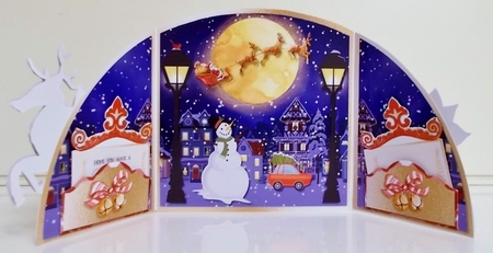Jingle All the Way Half Moon Gatefold Card Kit by Pam Stubley