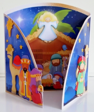 Starry Starry Night Half Moon Gatefold Card Kit by Pam Stubley