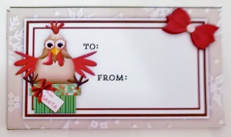 Christmas Chicken3 Money Envelope by Pam Stubley