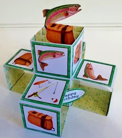 Pop-up cube Fishing by Pam Stubley