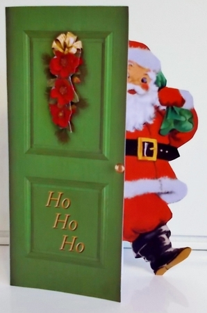Santa Doorway by Pam Stubley