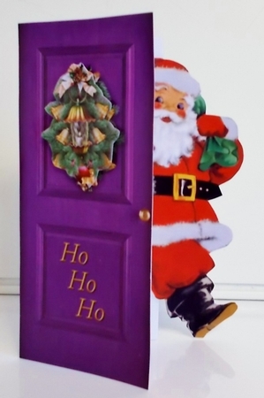 Santa Doorway by Pam Stubley