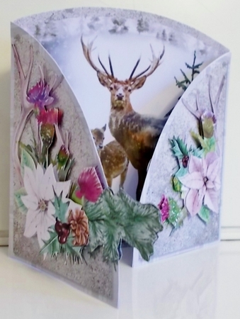 Winter in the Highlands Half Moon Gatefold Card Kit by Pam Stubley