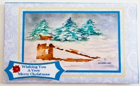 Robin On A Gate - Money Wallet by Pam Stubley