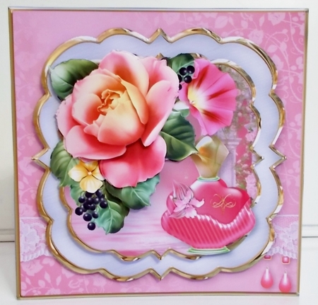 Perfume and Flowers - Layered Card Mini Kit by Pam Stubley