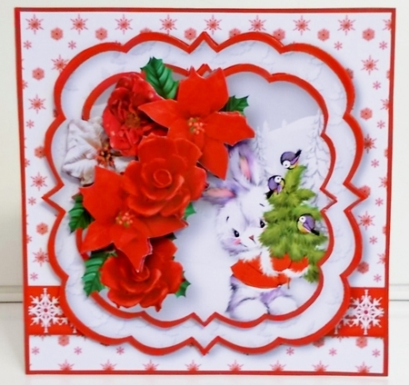 Bunny Christmas - Layered Card Mini Kit by Pam Stubley