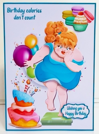 Birthday calories dont count A5 by Pam Stubley