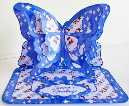 Butterfly easel Snowmen by Pam Stubley