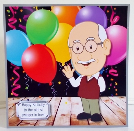 The oldest swinger in town Birthday or Retirement by Pam Stubley