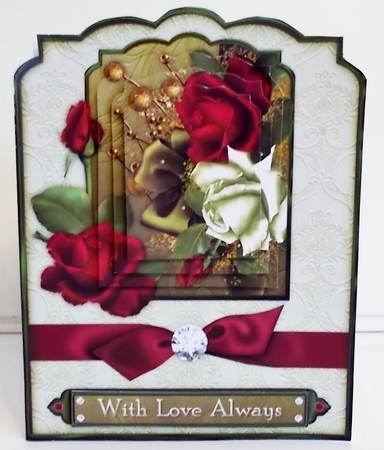 December Rose - Pyramage Card Kit by Pam Stubley