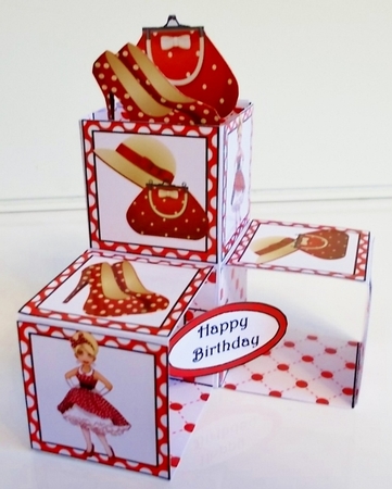 Pop-up cubes Spotty Dotty by Pam Stubley