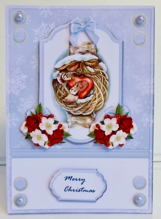 Beautiful  Christmas Wreath   A5  Mini Kit by Pam Stubley