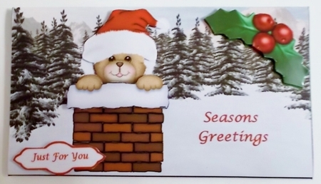 Beary Christmas Money Wallet by Pam Stubley