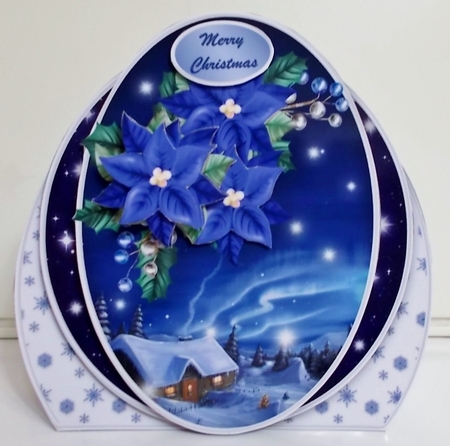 Blue Christmas - Shaped Card Mini Kit by Pam Stubley